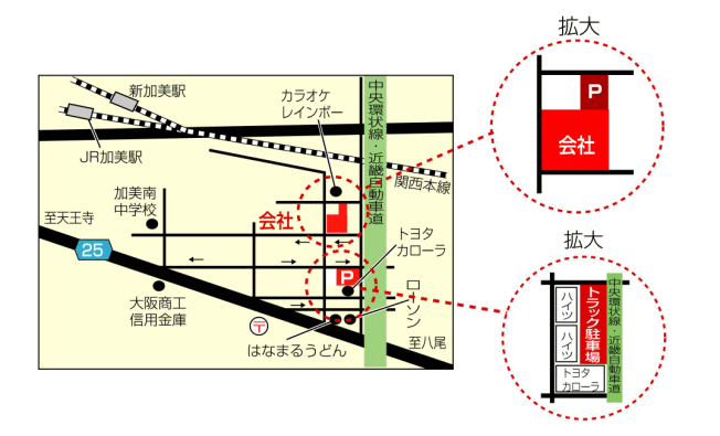 有限会社七福の地図